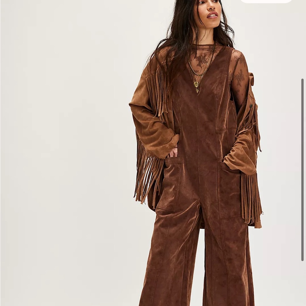 We The Free Brown Jumpsuit